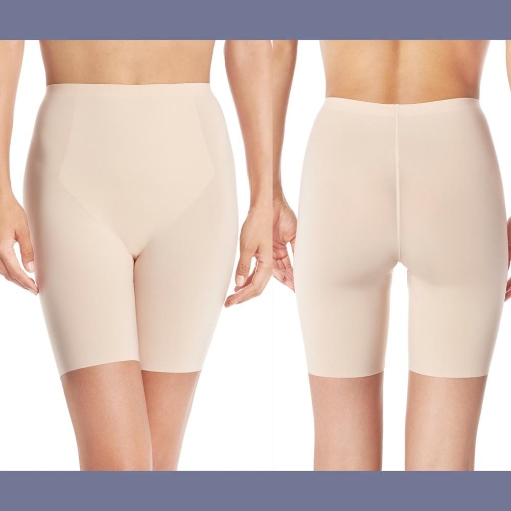 NEW! Spanx Thinstincts Mid-Thigh Short Nude [SZ Small‎ ] #1548